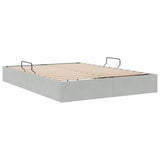 Storage Bed with Mattress Light Grey 140 x 200 cm Velvet 3370100