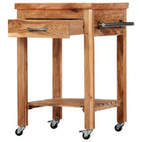 Kitchen Trolley 58x58x89 cm Solid Acacia Wood 282752