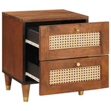 Bedside Cabinet Brown 40 x 33.5 x 46 cm Solid Acacia wood 4018878