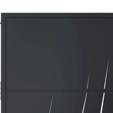 Garden Gate Anthracite 100x100 cm Steel Grass Design 153167