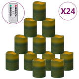 Flameless LED Candles 24 pcs with Remote Control Warm White 335778