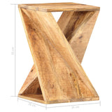 Side Table 35x35x55 cm Solid Mango Wood 286183