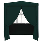 Professional Party Tent with Side Walls 2x2 m Green 90 g/m 48532