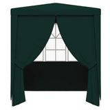Professional Party Tent with Side Walls 2x2 m Green 90 g/m 48532