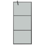 Shower walls Black 90 x 195 cm Glass and Aluminium 151890