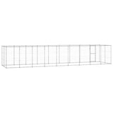 Outdoor Dog Kennel Galvanised Steel 21.78 m 3082311