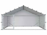 Chicken Coop with Roof Silver 200 x 200 x 150 cm 42042520