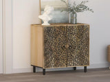 Side Cabinet 60x33x75 cm Solid Wood Mango 358214