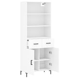 Highboard White 69.5x34x180 cm Engineered Wood 3200513