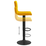 Bar Stools 2 pcs Mustard Yellow Velvet 333738