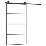 Sliding Door with Hardware Set 102,5x205 cm ESG Glass&Aluminium 3152149