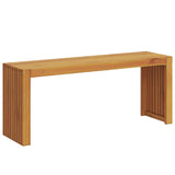 Bench Oil Natural 110 x 30 x 45 cm Solid Teak Wood 4108118
