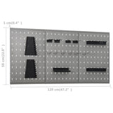 Workbench with Three Wall Panels and One Cabinet 3053433