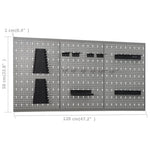 Workbench with Three Wall Panels and One Cabinet 3053432