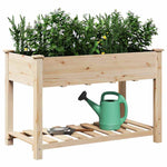 Garden Planter Beige 115 x 59 x 76.5 cm Solid fir wood 42006567