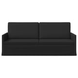3 Seater Sofa Black 190 x 81 x 82 cm Fabric 42041108