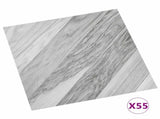 Flooring Planks 55 pcs Grey 5.11 m PVC 42046350