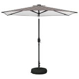 Garden Parasol with LED Lights and Base 270 x 270 cm Polyester 42036265