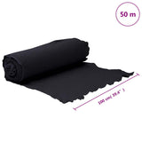 Geotextile Membrane Black 1 x 50 m Polyester Fibre 4009849