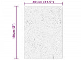 Rug "HUARTE" Short Pile Soft and Washable Beige 80x150 cm 375014