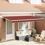 Retractable Awning Manual Orange 400 x 200 cm Fabric 3329807