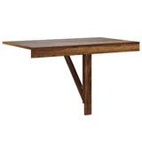Folding Wall Table Smoked Oak 100x60x56 cm Engineered Wood 342650