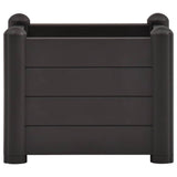 Garden Raised Bed PP Anthracite 43x43x35 cm 313973
