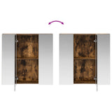 Bathroom Mirror Cabinet Smoked Oak 70 x 14.5 x 70 cm 889091