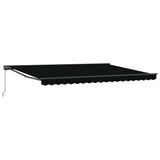 Awning Frame Black 450 x 300 cm Polyester with PU coating 3330967
