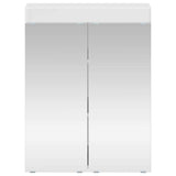 Bathroom Mirror Cabinet TULUM High Gloss White Engineered Wood 880365