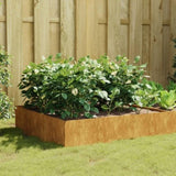 ZNTS Garden Raised Bed 100x100x41 cm Corten Steel 824516