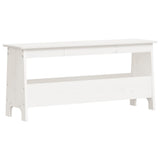 Hall Bench White 100x28x45 cm Solid Wood Pine 837383