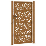 Garden Gate 100x175 cm Weathering Steel Flame Design 4100997
