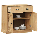 Sideboard with Drawers VIGO 78x40x75 cm Solid Wood Pine 353202