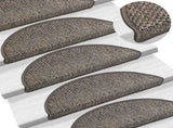 Stair Mats Self-adhesive Sisal-Look 30 pcs 56x17x3 cm Grey and Beige 3365860