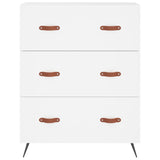 Chest of Drawers White 69.5x34x90 cm Engineered Wood 827820