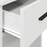 Computer Tower Stand White Engineered wood Medium 858740