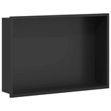 Shower Niche Black 45 x 30 x 9.5 cm Stainless Steel 42012669