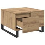 Coffee Table Artisan Oak 55 x 55 x 36.5 cm Engineered Wood 881664