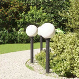 Bollard Lights with Sensor 3 pcs 80 cm Black IP44 4006116