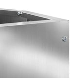 Corner Planter Silver 30 x 30 x 50 cm Galvanised steel 883680