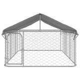 Outdoor Dog Kennel with Roof 400x200x150 cm 171499