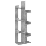 Book Cabinet Concrete Grey 48x25.5x140 cm Engineered Wood 808913