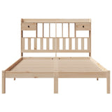 Bookcase Bed without Mattress 140x200 cm Solid Wood Pine 3321626