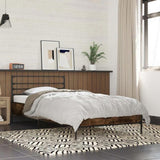 Bed Frame without Mattress Smoked Oak 100x200 cm 845589