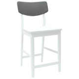 Dining Chairs 2 pcs White 48 x 49 x 95 cm Solid Rubber Wood 42020480
