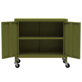 336261 Storage Cabinet Olive Green 60x35x56 cm Steel