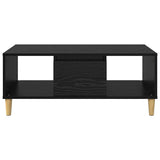 Coffee Table Black Oak 90 x 50 x 26.5 cm Engineered Wood 881167