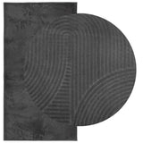 Rug IZA Short Pile Scandinavian Look Anthracite 80x150 cm 375426