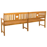 Outdoor Bench Natural 220 x 55.5 x 90 cm Solid Acacia Wood 42028092